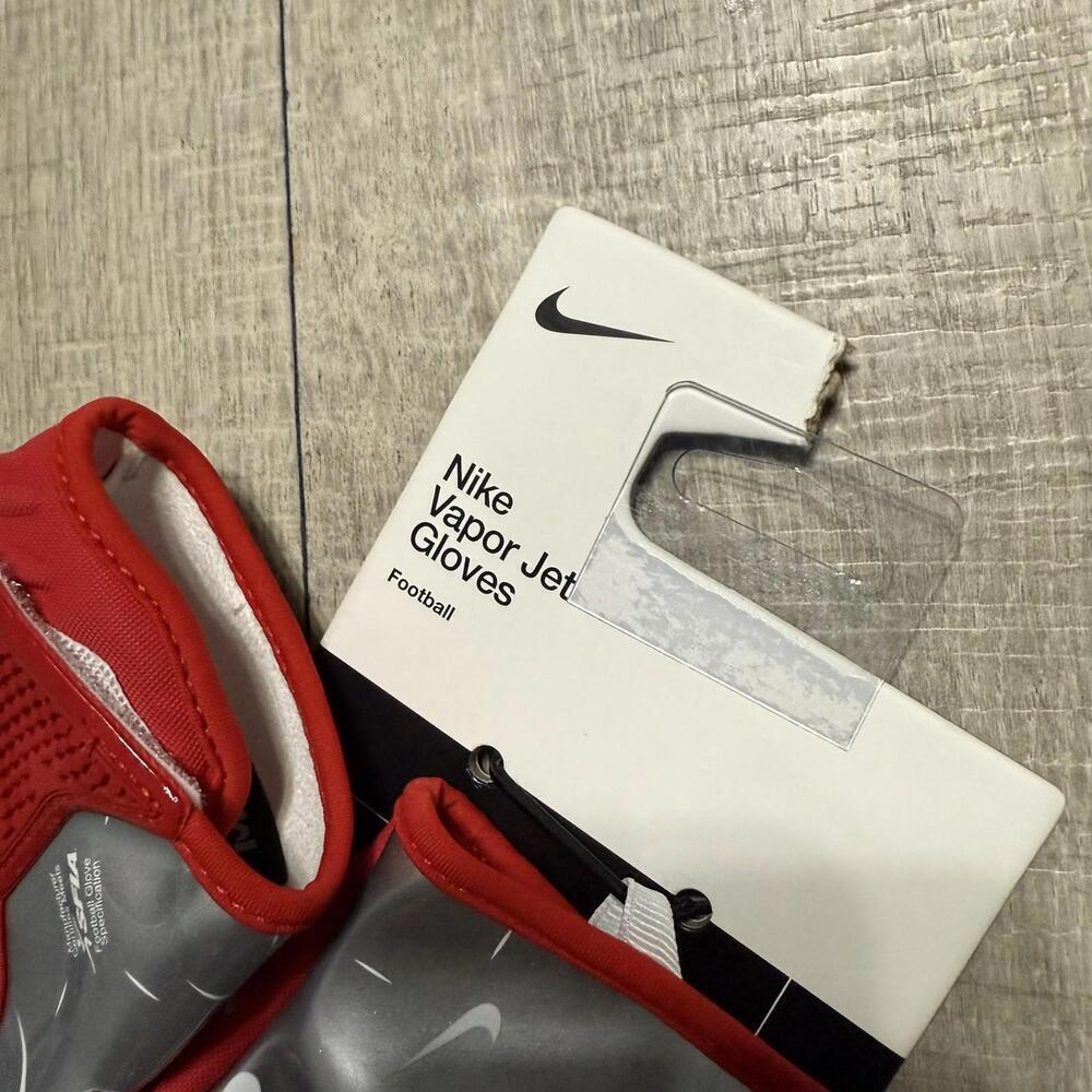 NEW Nike Vapor Jet 7.0 Energy Football Gloves USA Colors Sports Medium $55 - Picture 3 of 5